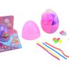 Groot slijm ei met accessoires in doos