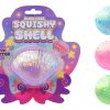 Slow rise glitter schelp op kaart 4 assortie