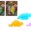 Cut out dino slijm skelet op kaart  6 assorti
