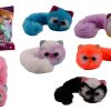 Fluffy kittens met lange staart in surprise bag 6 assorti