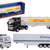 Super Cars 1:50 pull-back tankwagen en oplegger