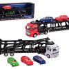 Super Cars Die-cast Autotransporter met 3 autos 2 assorti