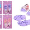Baby Rose poppensokken en schoenen op kaart 4 ass