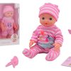 Baby Rose drink en plas pop 17cm 2 assorti