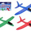 Foam vliegtuig 50cm in zak - 3 assorti