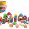 Joueco - Woezel  AND  Pip Houten blokken in ton 50 stuks