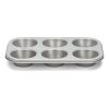 Patisse Silver-Top muffin-bakplaat 6 vaks 27 x 18cm
