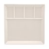 Gourmet/Fonduebord 24,5x24,5cm wit