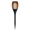 Solar LED fakkel flame zwart 58cm