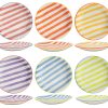 Servies aardewerk Summer Stripes bord 19cm assorti