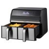 Inventum GF800HLD Airfryer dubbel 2x4L Zwart/RVS 1700W