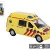 Kids Globe Ambulance Die Cast pull back met L/G
