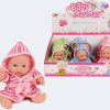 Babypop met badjas 20 cm 3 assorti