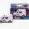 Kids Globe die cast pull-back politie 8 cm.