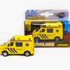 Kids Globe die cast pull-back ambulance 8 cm.