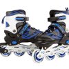 Inline skates blauw/zwart abec7 alu frame verstelbaar 39-42