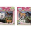 Kids Globe Paarden set 4 stuks 20cm