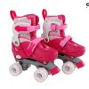Rolschaatsen roze 608Z alu frame verstelbaar 27-30