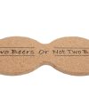 Onderzetter Two beers kurk 19x9,5x0,6cm 4 stuks