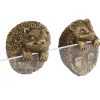 Sculptuur Egel goud polystone 2 assorti 6x5x7cm