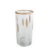Theelichthouder Candles S helder/wit glas 6x6x11,5cm
