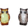 Sculptuur Uil grijs/brown acryl 4x4x7cm assorti