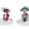 Sieradenhouder Ladies roze/blauw 13,5x13,5x13,5cm assorti