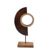 Sculptuur Art AND apos; S o/voet naturel/zwart mango 13x6x36cm
