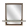 Spiegel Beth taupe hout 45x15x50cm