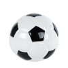 Spaarpot Voetbal zwart/wit aardew 12x12x10cm