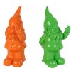 Spaarpot Kabouter oranje/groen a2 polystone 7x6x20cm