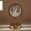 Sfeerverlichting touch Rendier luster goud metaal 10x10x18cm