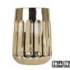 Windlicht Airen L goud glas 11,5x9x19cm