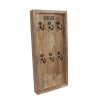 Sleutelrek Keys naturel/zwart mango/metaal 32x15x3cm