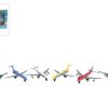 2-Play vliegtuigenset 6stuks die cast free wheel 7-10,5cm