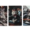 Wandbord Gentlemen Cat metaal 20x30x0,5cm assorti