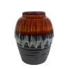 Vaas Harper S bruin aardewerk 20,5x20,5x25cm