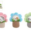 Take Me Home poes in pot pluche 3ass 16cm