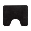 DH Caen zwart toiletmat 60x50 cm