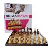 Schaak/dam bord 42cm in luxe doos