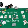 Pokerset met kaarten kleed en 200 chips (4 gram) in doos