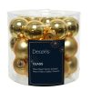 Kerstbal Glas 2.50cm 24 stuks - Goud