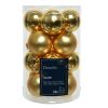 Kerstbal Glas 3.50cm 16 stuks - Goud