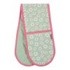 LM Ovenwant dubbel 18x85cm - Daisy Flowers groen