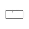 Etiket 2616 wit rechthoekig afneembaar 6 rol a 1000 stuks