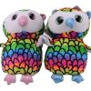 Pluche Uiltje 2 Assorti kleur met zuignap +/- 20cm
