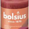 Bolsius Rustiek stompkaars 80/68 - Delicate Red