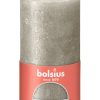Bolsius Rustiek stompkaars Shimmer 130/68 - Champagne