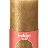 Bolsius Rustiek stompkaars Shimmer 130/68 - Gold