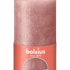 Bolsius Rustiek stompkaars Shimmer 130/68 - Pink
